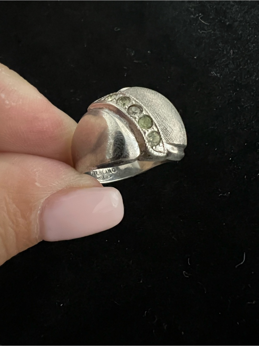 Clark & Coombs Sterling silver dome ring